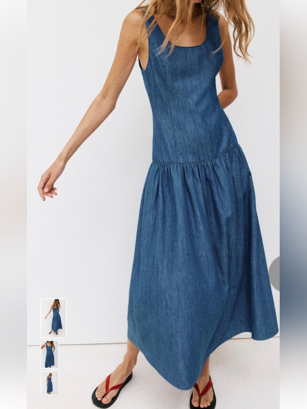 ZARA MIDI CAPE SKIRT DRESS(M)